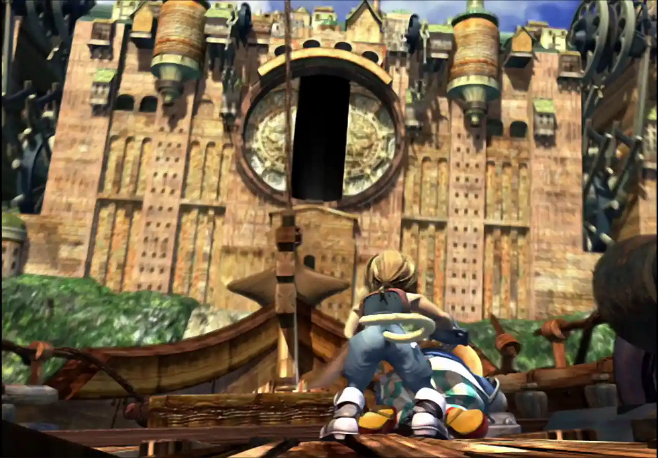 Zidane helping Vivi during the rush to Lindblum.