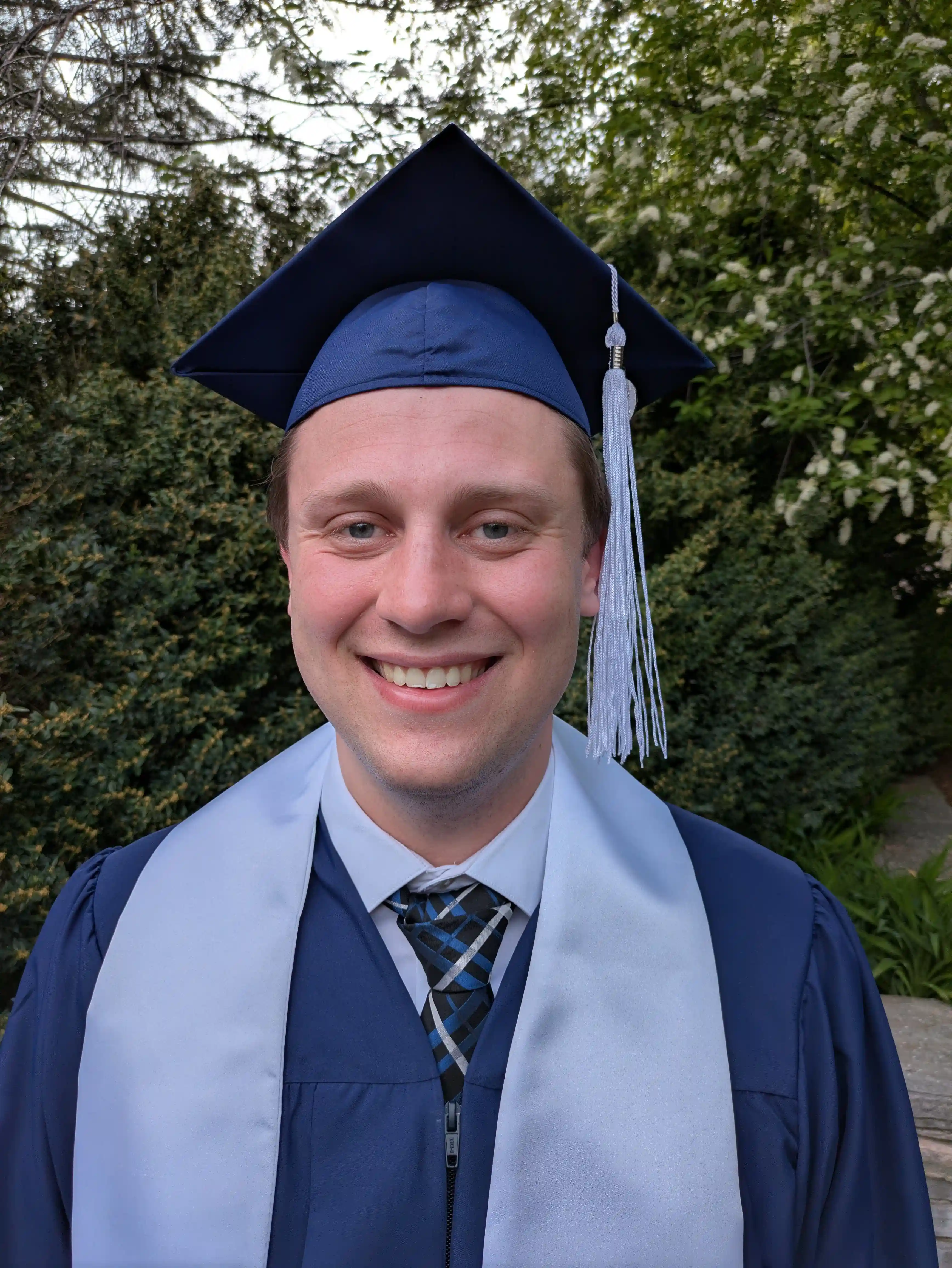 Portrait of me in my graduation robes.